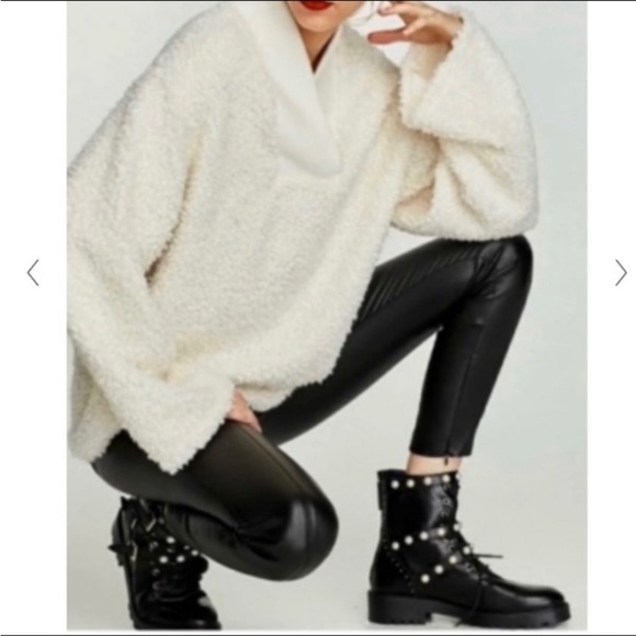 COPY - ZARA PEARL COMBAT BOOTS NWT size 42 - Picture 4 of 6